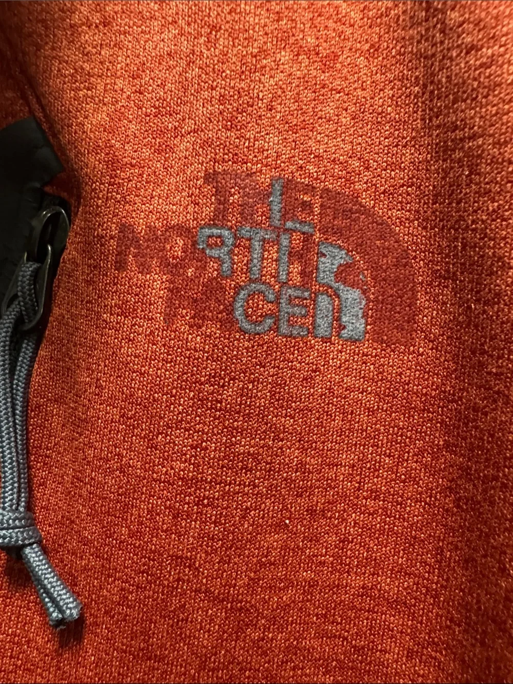 The North Face Orange Red Half-Zip Performance Fleece Pullover
